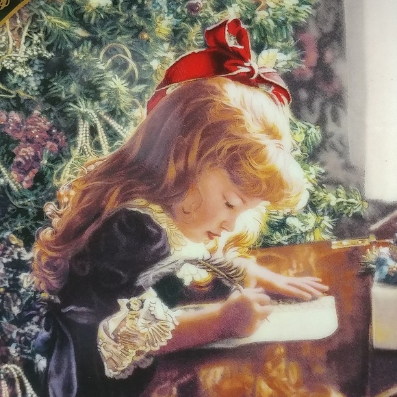 Limited Edition Victorian Christmas Dear Santa Numbered Decorative Plate - Picture 2 of 4